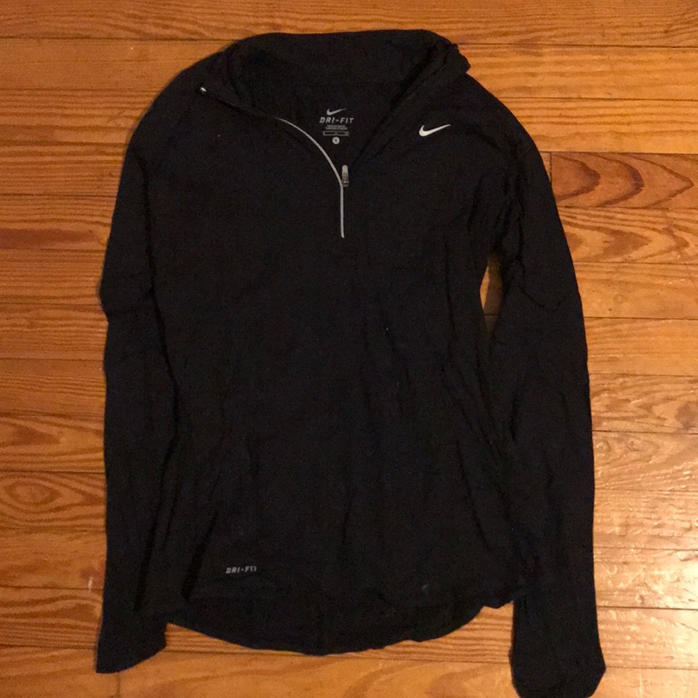 Nike Dri-fit black quarter zip pullover
